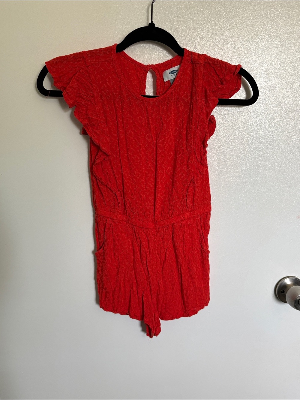 Old Navy Red Girls' Short Sleeve Romper